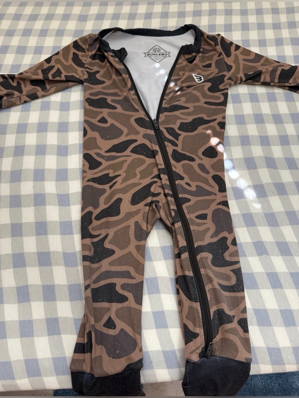 Burlebo baby zip-up Brown Camo